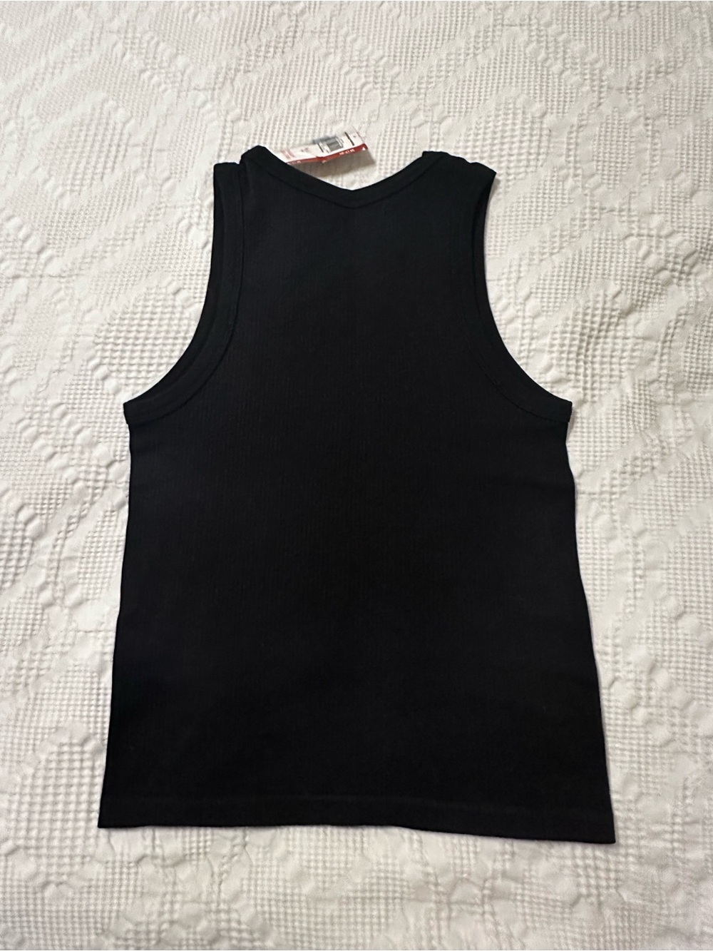 No Boundaries Black Ribbed Women's Tank Top NWT